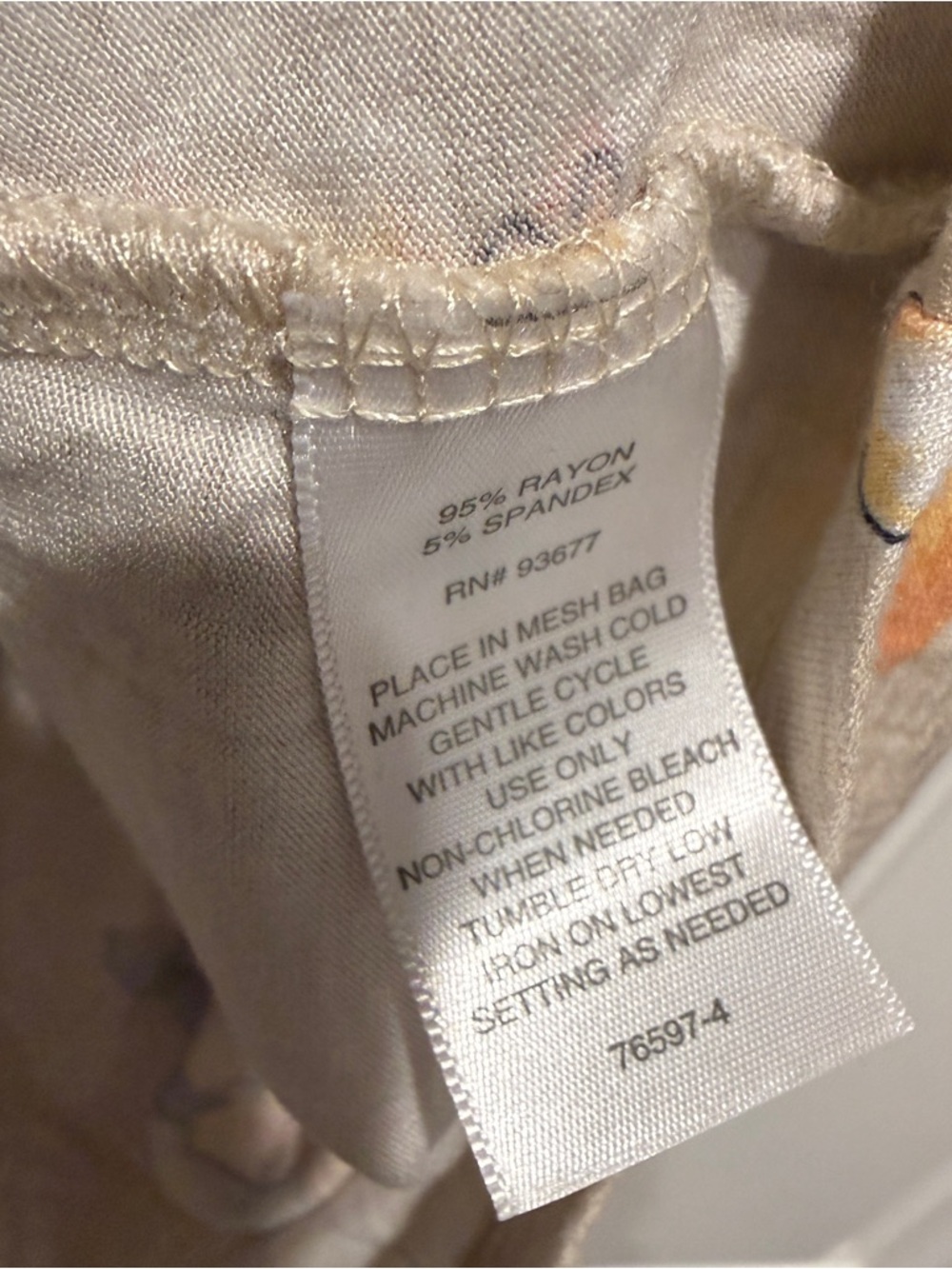 Liz Claiborne Beige Floral Blouse - Picture 10 of 10
